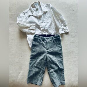 Janie and Jack Dress Pants & Shirt Set